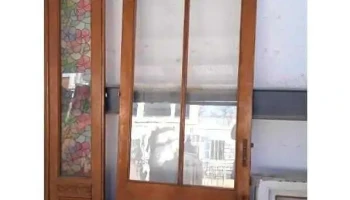 1 Hoja de puerta  vidriada