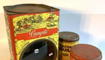 1 Lata De Galletas Y 2 Latas Con Tapa