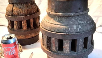 2 masas de carro hechas lampara