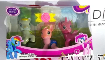 3 caballos de colores