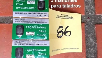 3 mandriles para taladros