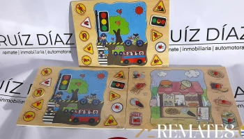 3 puzles de madera para niño