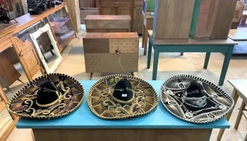 3 Sombreros Mexicanos O,60 Diam