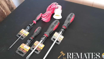 4 destornilladores y portatil de 4m