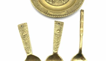 4 Piezas Adorno Bronce