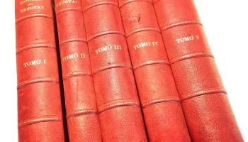 5 Libros Historia del Uruguay por Eduardo Acevedo 1916-1923
