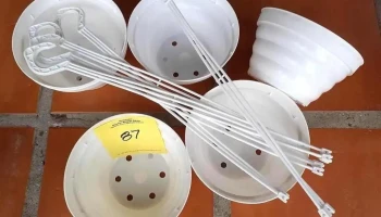 5 macetas de colgar