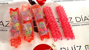 5 set de  juegos de gomas para hacer pulseras