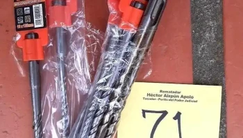 6 brocas para rotomartillo