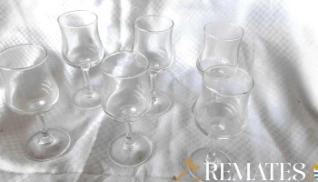 6 copas de cristal