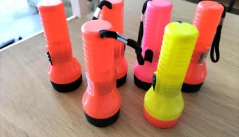 6 linternas de plastico