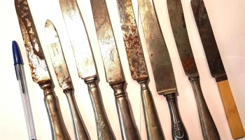 8 cuchillos (3 de trinchar y 5 de mesa) 