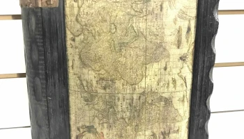 Antigua Cofre De Madera
