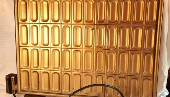 Antiguo radiador electrico años 30 Art Deco 83 cm x 83 cm
