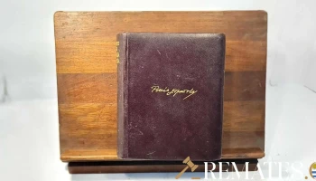 Atril para libros en cedro y libro poesía