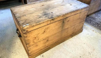 Baul En Pino Blanco 0,96 X 0,50 X 0,48 Alto