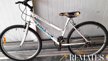 bicicleta de dama blanca