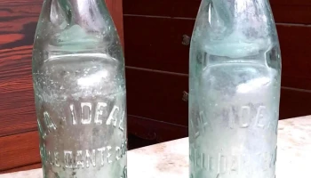 Botellas de gaseosa bolita La Ideal  años 1900