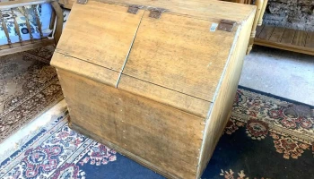 Cajon Harinero 2 Tapas 0,82 X 0,55 X 0,72 Alto En Pino Blanco Original