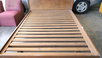cama de 2 plazas en madera americana