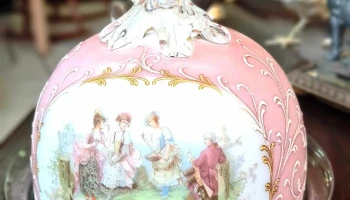 Campana cristal murano pintada mano