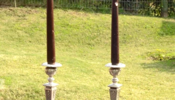 Candelabros de plata francesa
