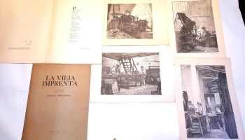 Carpeta con 4 litografías de Anhelo Hernández numeradas 48/150 
