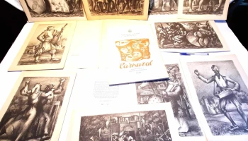 Carpeta con litografías de Buenos Aires numeradas 140/1000 
