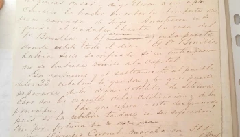 Carta con extracto de las noticias que van hoy en el diario 1843