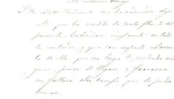 Carta enviada desde San José, en mayo de 1855