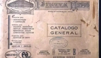 Catalogo general de Piazza Hnos de principios de siglo Xx