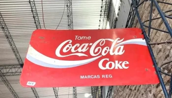 Chapa De Coca Cola 0,68 X 0,40 (doble dorso)