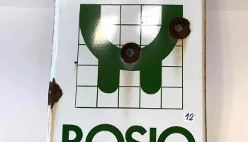 Chapa Esmaltada Ordeñadoras Bosio 0,30 X 0,50