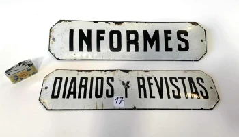Chapas Diarios Y Revistas(0,33 X 0,09) E Informes (0,33 X 0,09)