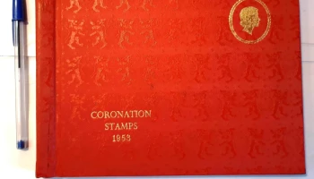 Coronation Stamps 1953 sellos con sellos de las distintas Colonias Británicas al asumir la Reina Isabel