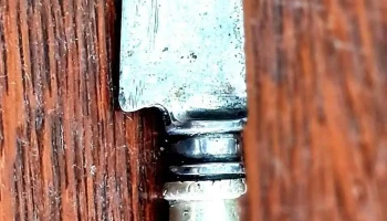 Cuchillo antiguo plata y oro Franz Wenk