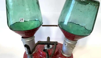 Dispensador Paulette Esmaltado Con 2 Damajuanas De 5lts