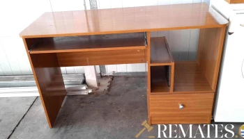 escritorio con cajon bandeja y estante