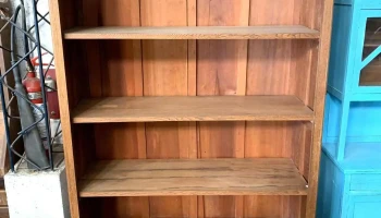 Estante Abierto Biblioteca En Roble 2 Cajones 1,22 X 0,46 X 2,13 Alto