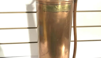 Extintor De Fuego Antiguo, Bombero De Cobre