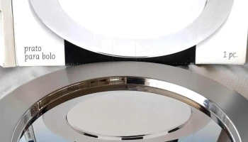 fuente redonda de acero inox