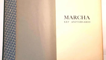 Gran tomo encuadernado Xxv aniversario Marcha 1964, muchas firmas impresas, numerado Serie B 140/1000