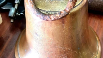 Hermosa campana antigua en bronce, excelente calidad y sonido