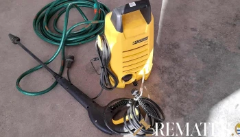 hidrolavadora karcher k2.14 amarilla con manguera