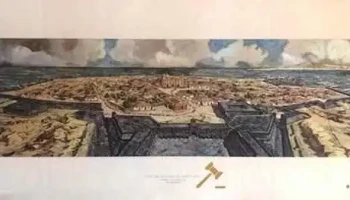 Iconografia de Montevideo - Carpeta con varias láminas de Montevideo antiguo