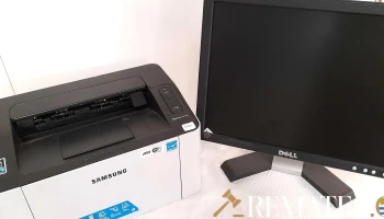 impresora Samsung y monitor 14