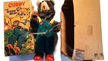 Juguete de hojalata Cubby el osito Lector Japones