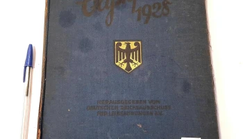 Libro alemán Olympia 1928 sobre Juegos Olímpicos 1928