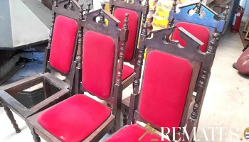 Lote De 5 Sillas Inglesas Para Reciclar