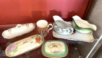 Lote De 7 Piezas, Salseras, Jaboneras Y Otros Sellados
